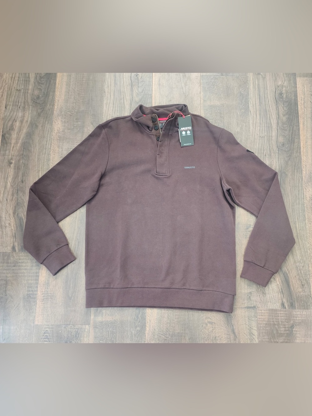 Musto Mens Marina Rugby Pullover “Java” NWT